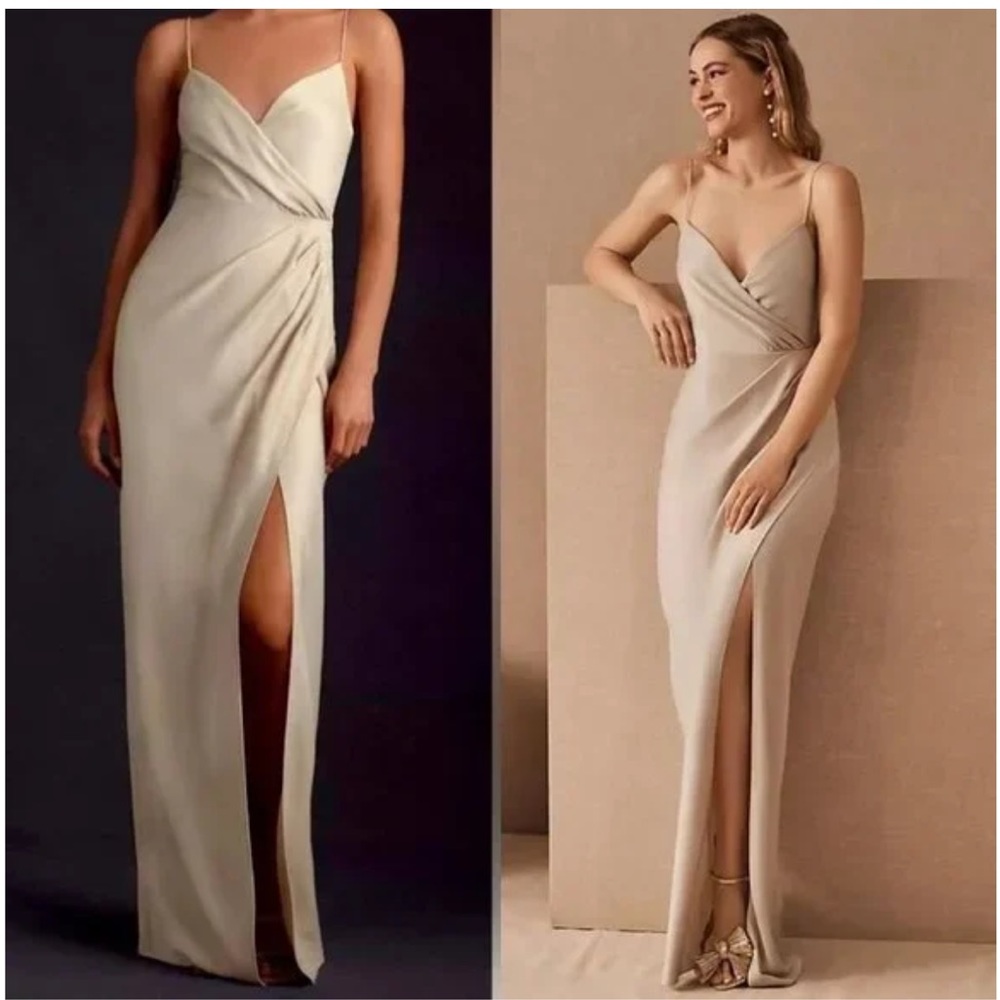BHLDN Freya Satin Charmeuse Dress